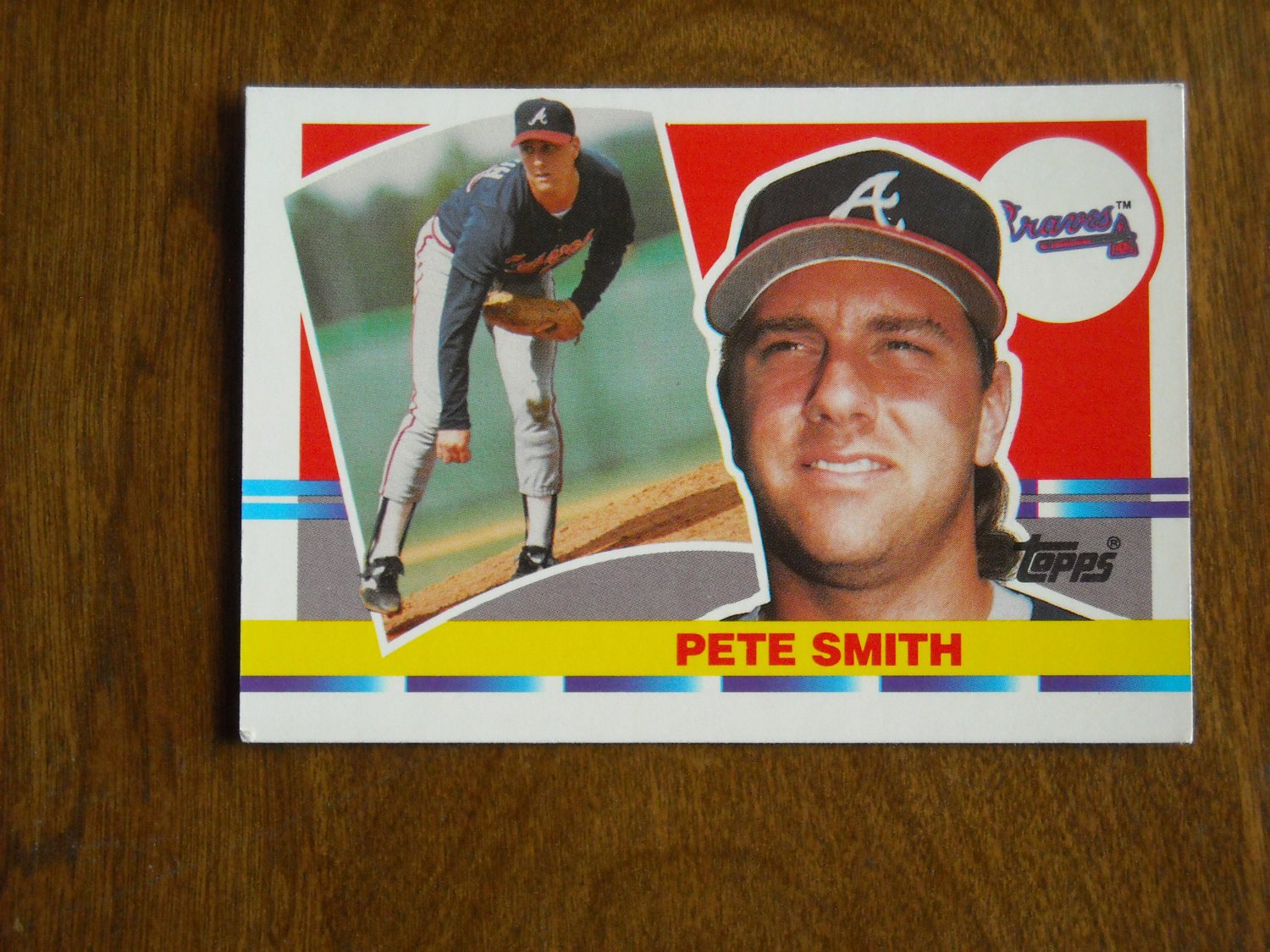 Pete Smith Atlanta Braves Pitcher Card No. 161 1990 Topps Baseball Card