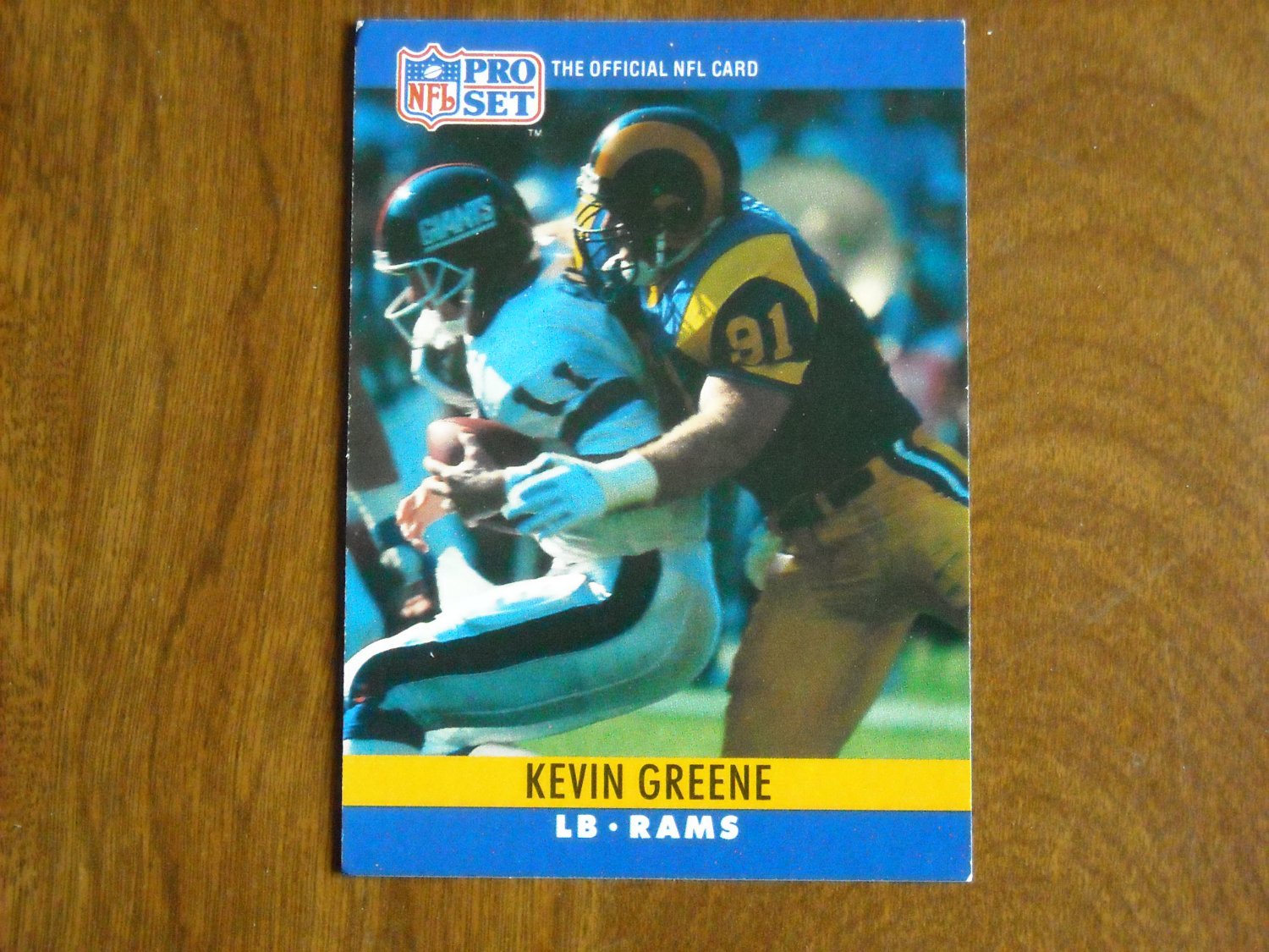 Kevin Greene Los Angeles Rams LB Card No. 167 - 1990 NFL Pro Set ...