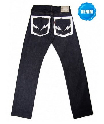 HED308 Unwashed Selvedge Denim (ç¡æ)