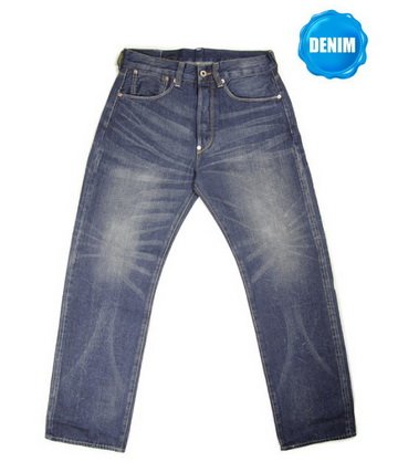 HED 333 Washed Selvedge Denim Vintage Washed