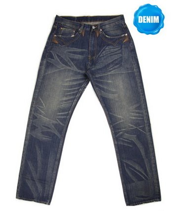 HED 555A Washed Selvedge Denim (Special Pocket Stitches)