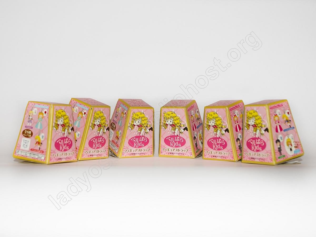 THE ROSE OF VERSAILLES, LADY OSCAR, YUJIN BERUKIDS 3D STRAPS 6 PCS SET