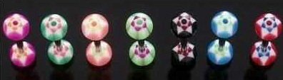 #1 Bright Pink Barbell Tongue Ring