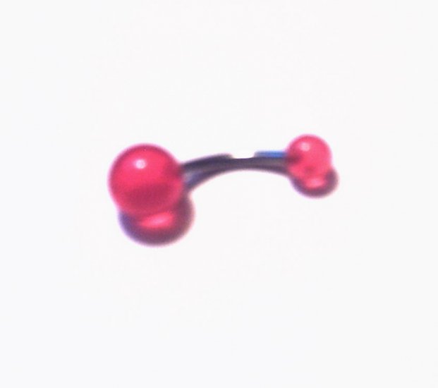 #11 Transparent Red Belly Ring