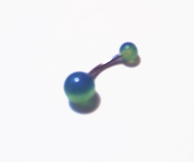 #16 Blue & Yellow Belly Ring