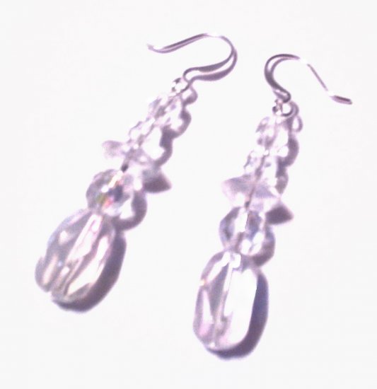 Clear Dangle Earrings