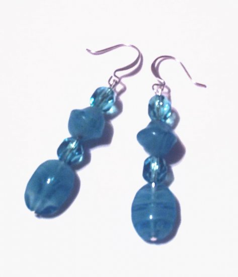 Aqua Swirl Earrings