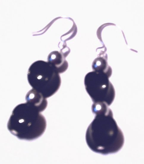 Black & Silver Earrings