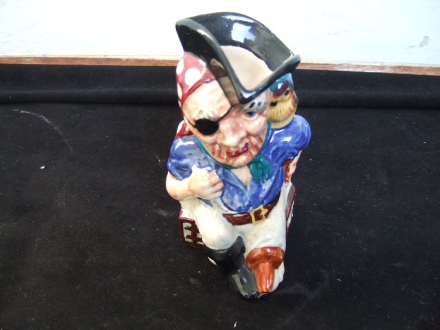 Staffordshire Shorter Long John Silver Mug/Figurine 5.5 Inches Tall