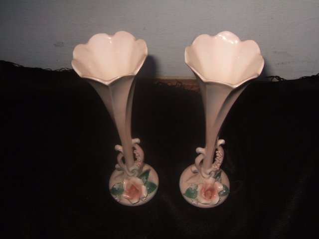 Pair Of Florence Pasadena Flower Bud Vases 6.75 Inches Tall