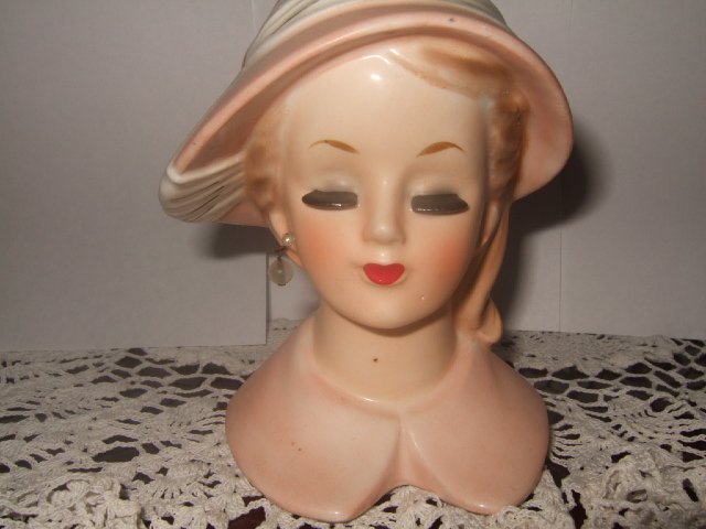 1960 Napco Headvase C4897B 4.5 Inches Tall