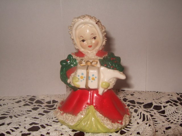 Unmarked Ceramic Christmas Angel 4 Inches Tall Made In Japan?