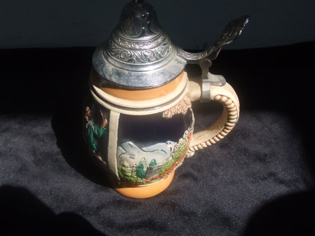 West Germany Decorative Beer Stein 5 Inches Tall
