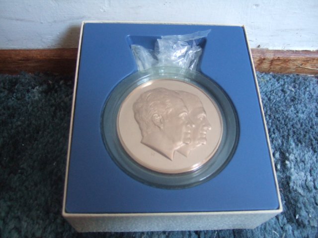 Richard Nixon/Spiro Agnew Franklin Mint Inauguration Medal 1973