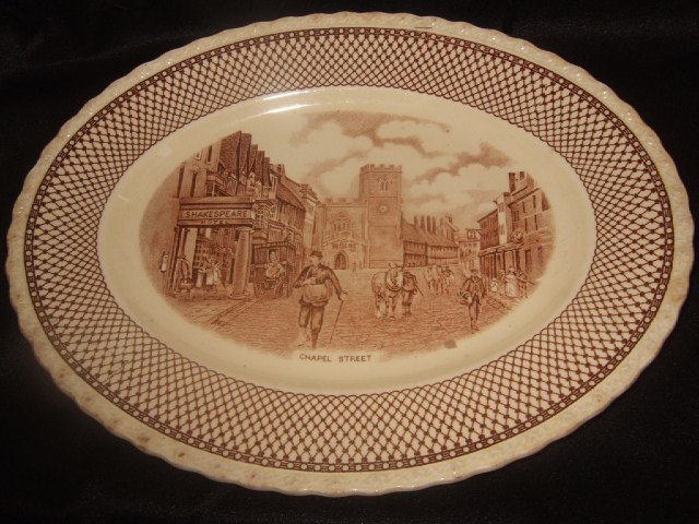 Myott Son & Co. Serving Platter With Shakespearean Scene