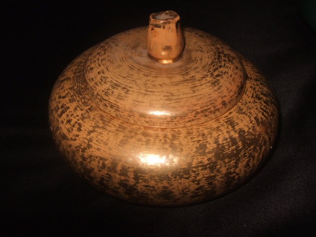 Stangl Granada Gold 5188 Candy Bowl With Lid