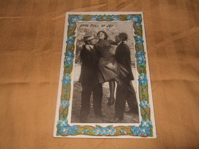 Arms Full Of Joy One Cent Postcard 1910's ?