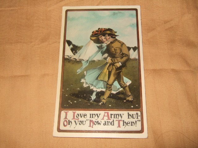 German "I Love My Army" Postcard from 1910'S
