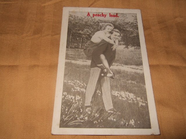A Peachy Load 1 Cent Postcard 1910's or 20's