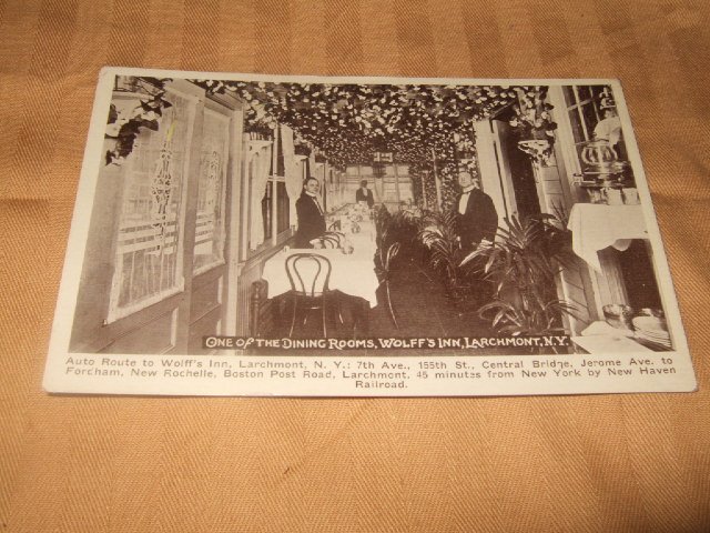Black And White Wolf's Inn Larchmont, NY Postcard 1920's?