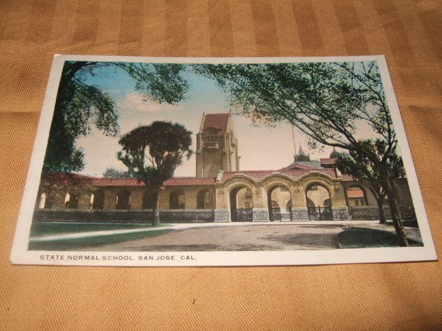 State Normal School San Jose, Cal. 1910's-1920's Postcard