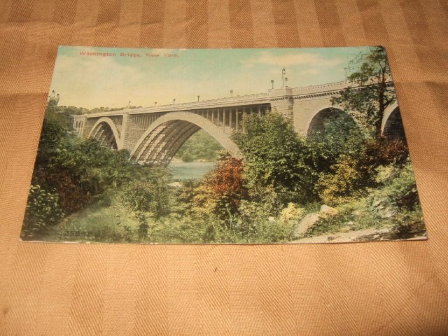 Washington Bridge, New York Postcard 1910's-1920's