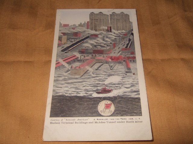 Hudson Terminal Buildings And McAdoo Tunnel Postcard 1920's?