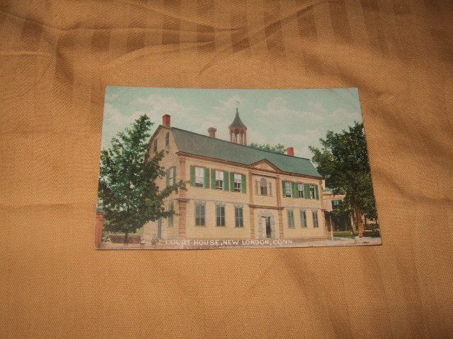 Court House, New London, Connecticut 1910's Postcard