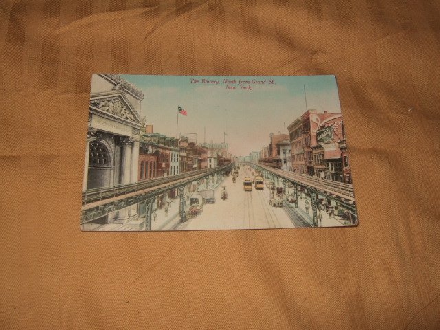 The Bowery, New York One Cent Postcard 1910's
