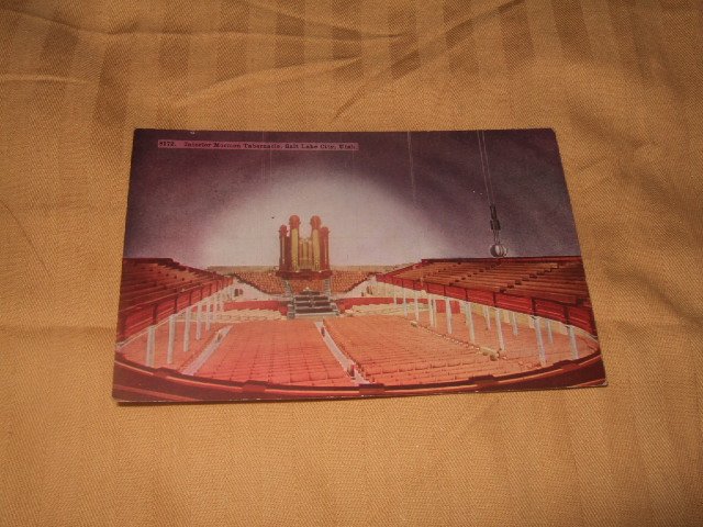 Mormon Tabernacle, Salt Lake City, Utah 1920's? Postcard