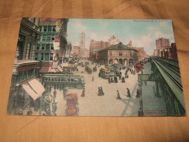 Herald Square, New York City 1910's Postcard One Cent