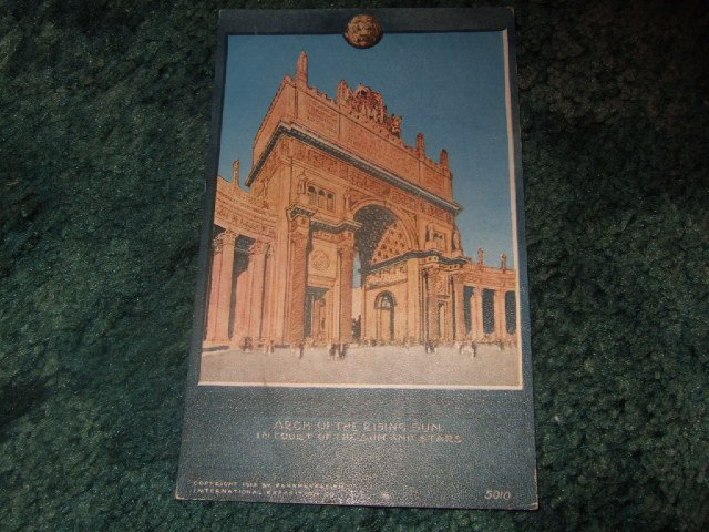 1912 Panama-Pacific Exposition Arch Of The Rising Sun Postcard #2