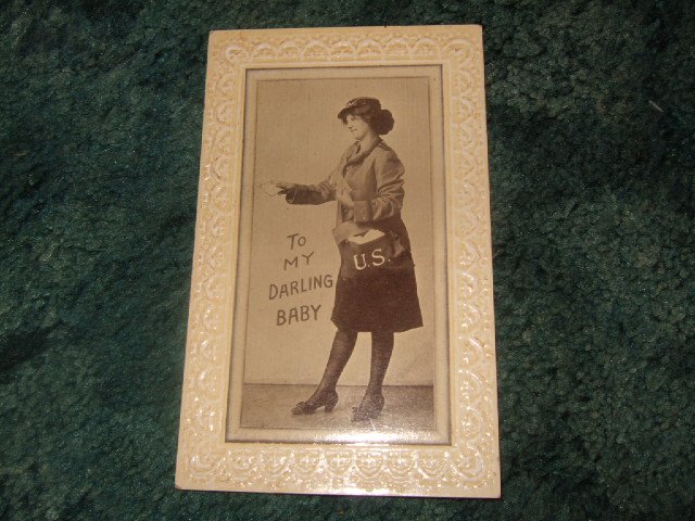To My Darling Baby 1910's Embossed Post Card