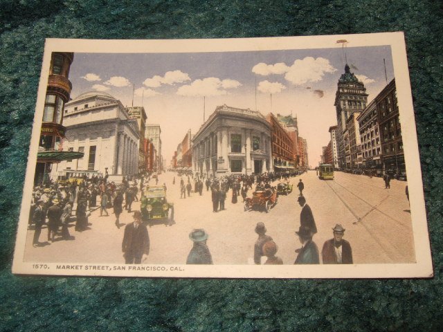 Market Street, San Francisco #1570 Panama-Pacific Exposition Postcard