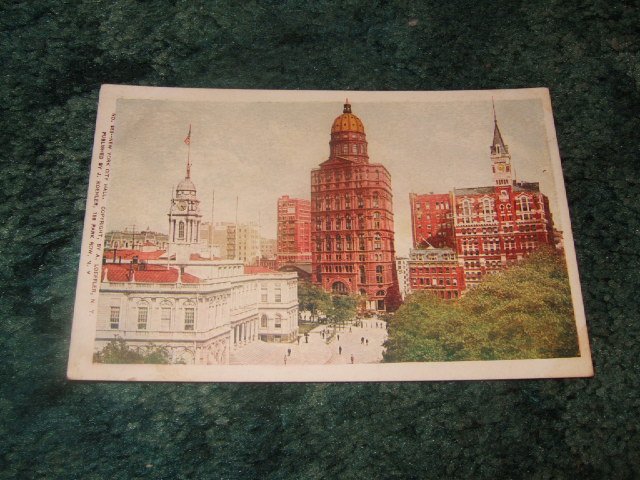 #553 New York City Hall 1910's Postcard J. Koehler