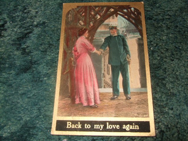Back To My Love Again 1910's Postcard