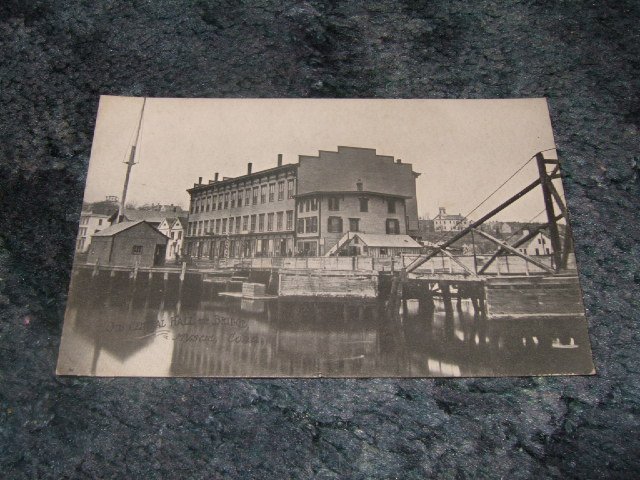 Connecticut Dock Scene Black And White Postcard 1910's?