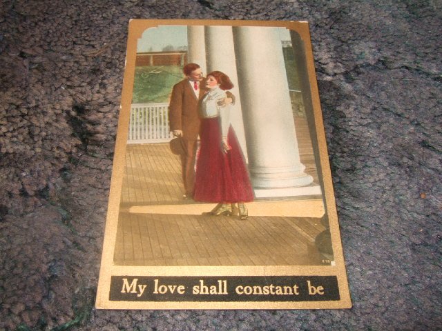 My Love Shall Constant Be 1910's Postcard