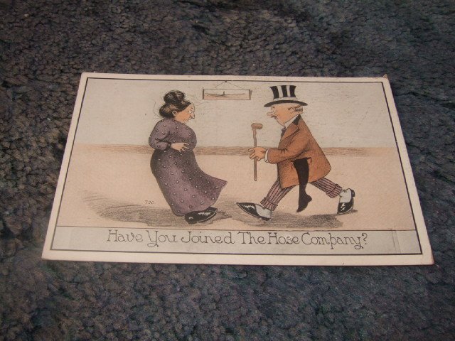 Have You Joined The Hose Company? 1910's Postcard