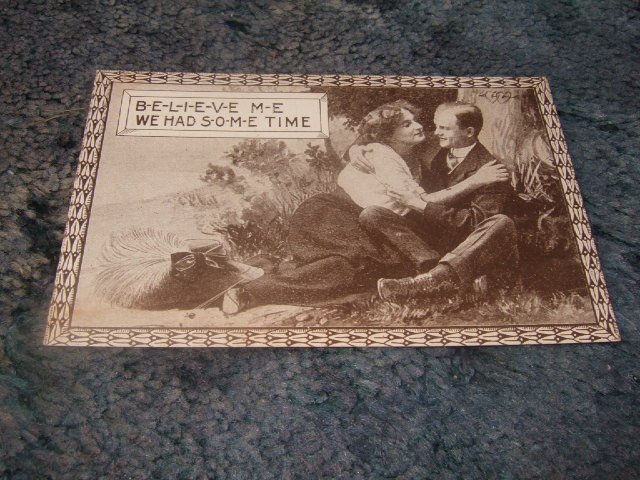 Believe Me We Had Some Time 1910's Postcard
