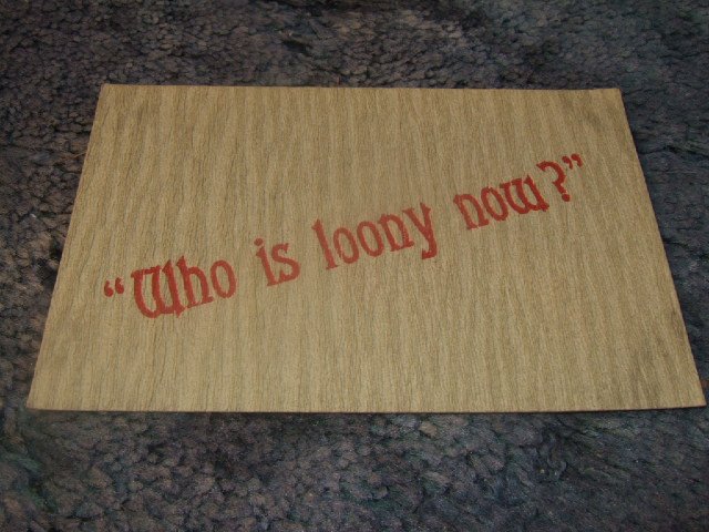 Who Is Looney Now? Red On Gray 1910's? Postcard