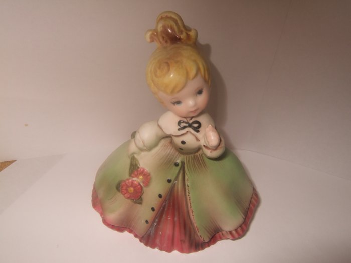 Cute Inarco Ceramic Doll E-1032 Cleveland Ohio 1963 6 Inches Tall