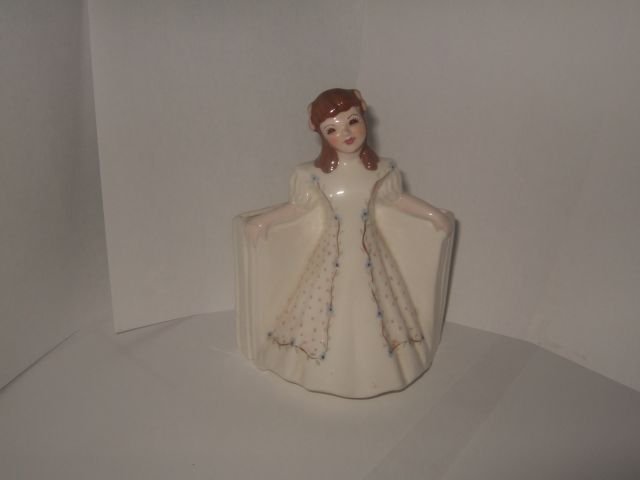 Unmarked White Florence Planter 6 Inches Tall