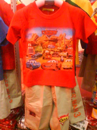 Set shirt and pants by Cars pixar- Brand new with tags (KS013)