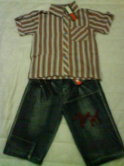 Set tommy short sleeve and jeans (KS005PP)