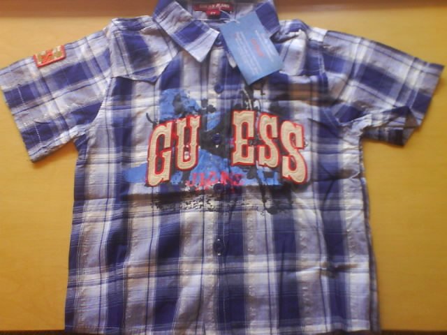 Guess shirt coler -blue, brand new (KS040)