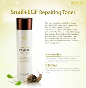 Secret Key - Snail + EGF Repairing Toner 150ml