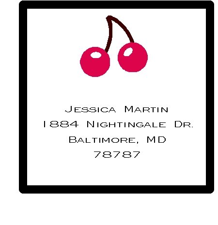Cherries Address Stickers