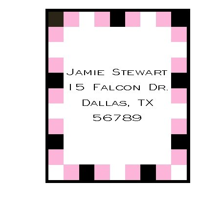 Pink & Black Check