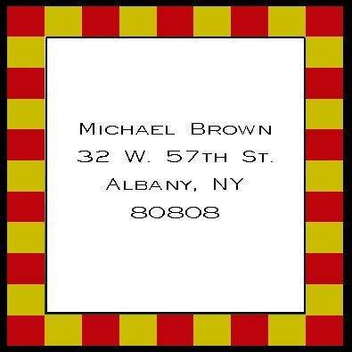 Red & Gold Checks